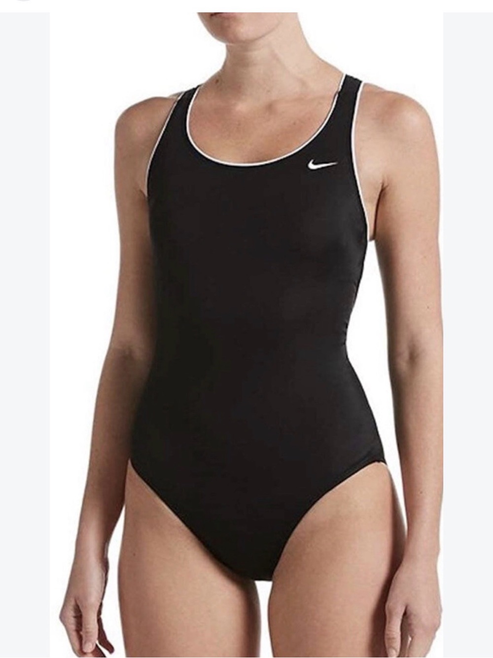 Nike Women's Solid Powerback One Piece Swimsuit large
